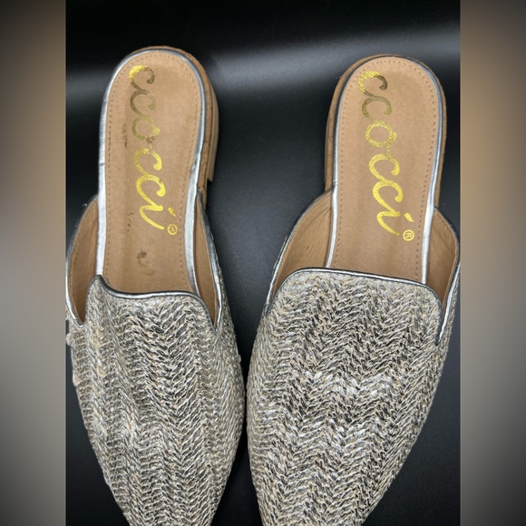 CCOCCI METALLIC BLACK SILVER LEATHER SHOES - Picture 4 of 10